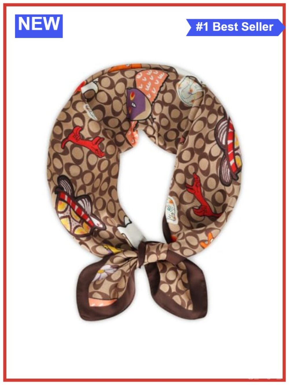 Silk Satin Head Scarf Hair Bandana Wrap Neck Scarf 27.5x27.5